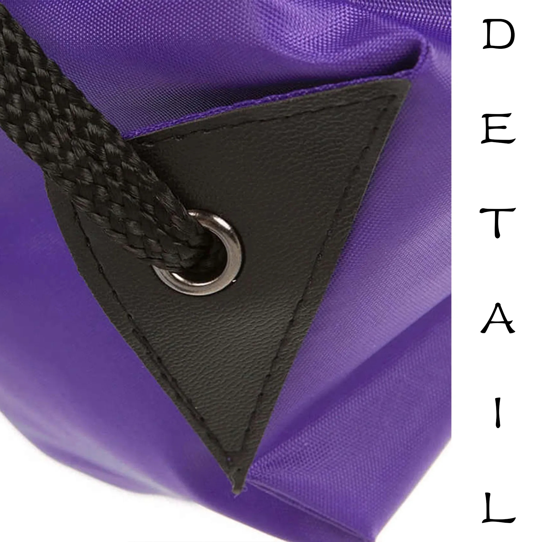 Polyester Black Zipper Pocket 14"X17" Drawstring Bag 3