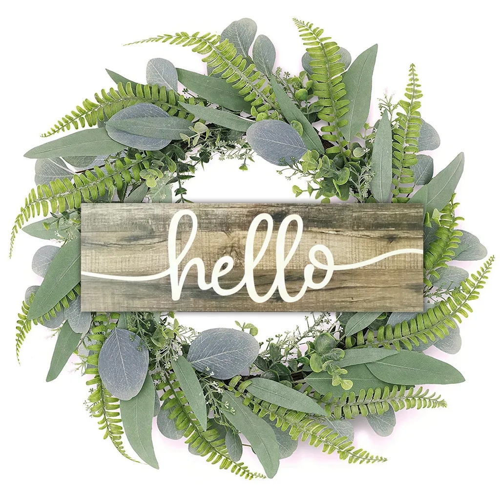 Wooden Hello sign 1