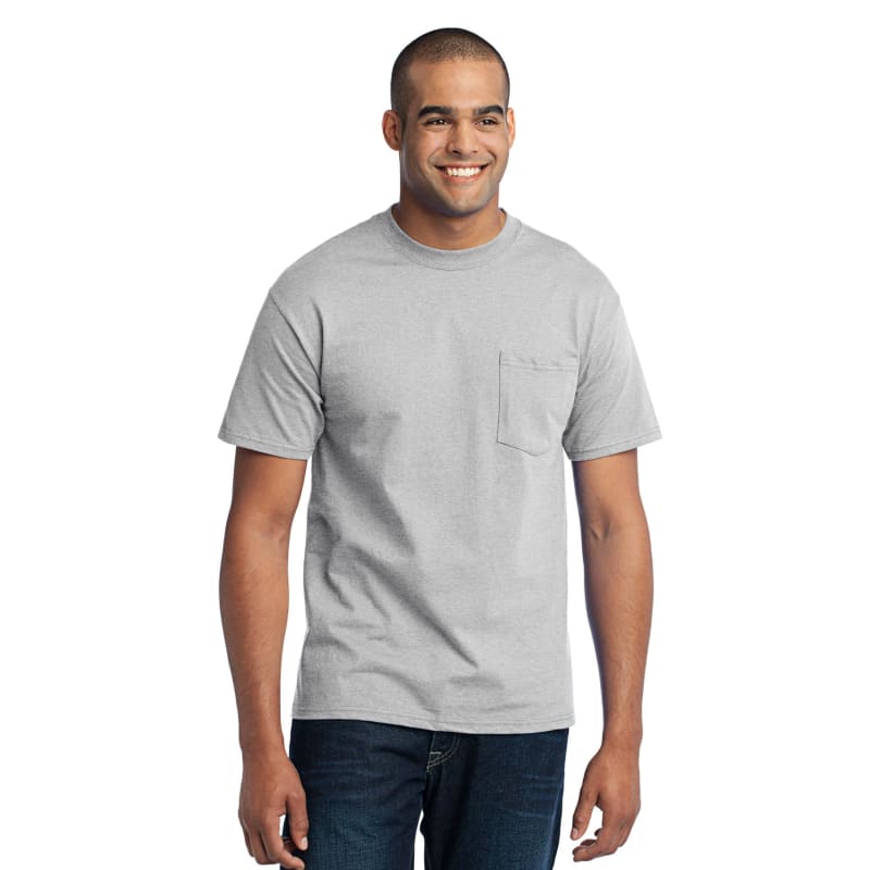 Port & Company Tall Core Blend Pocket Tee. 4