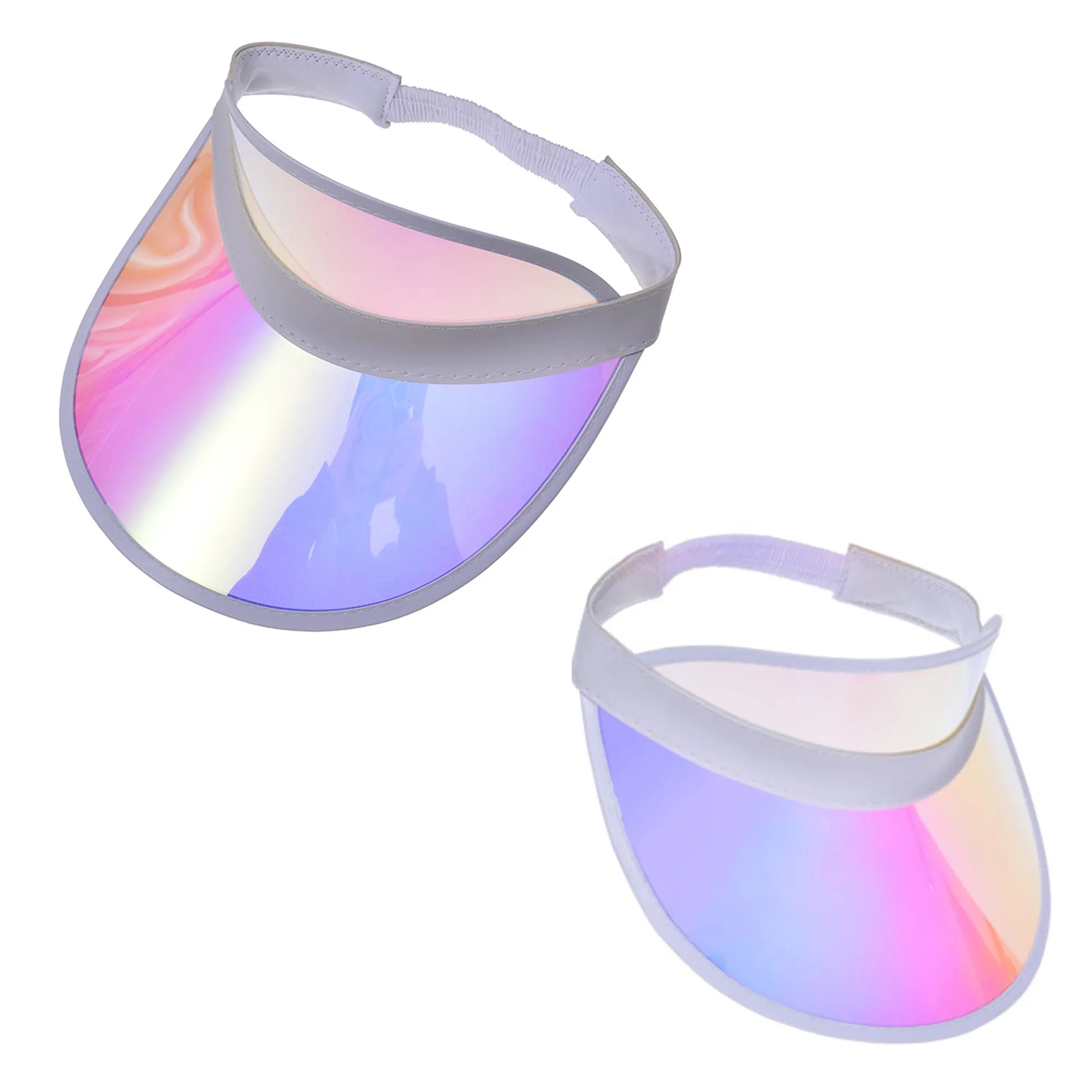 PVC Colored Sun Visor Hat 2