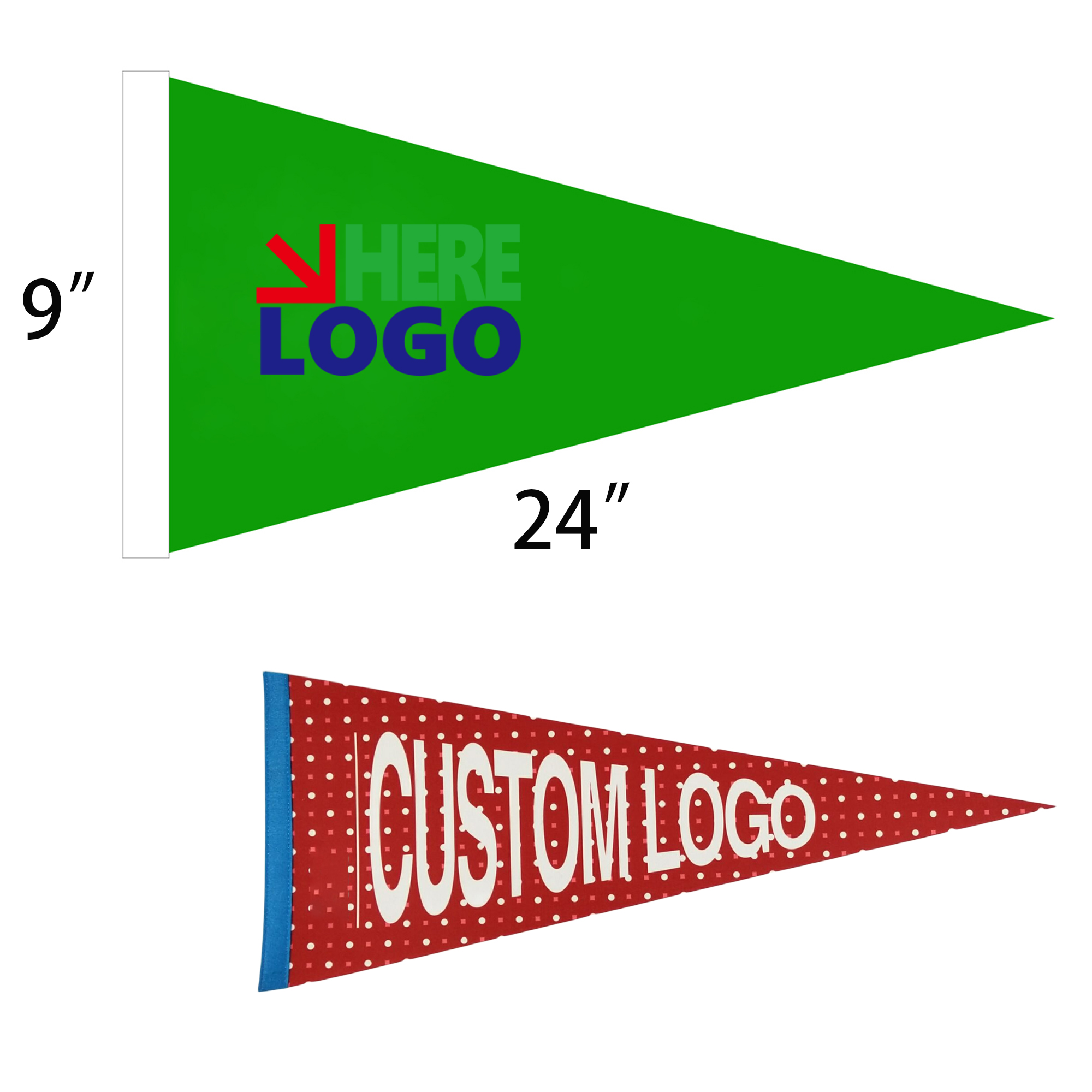 Custom Printed Full Color Felt Pennant 2