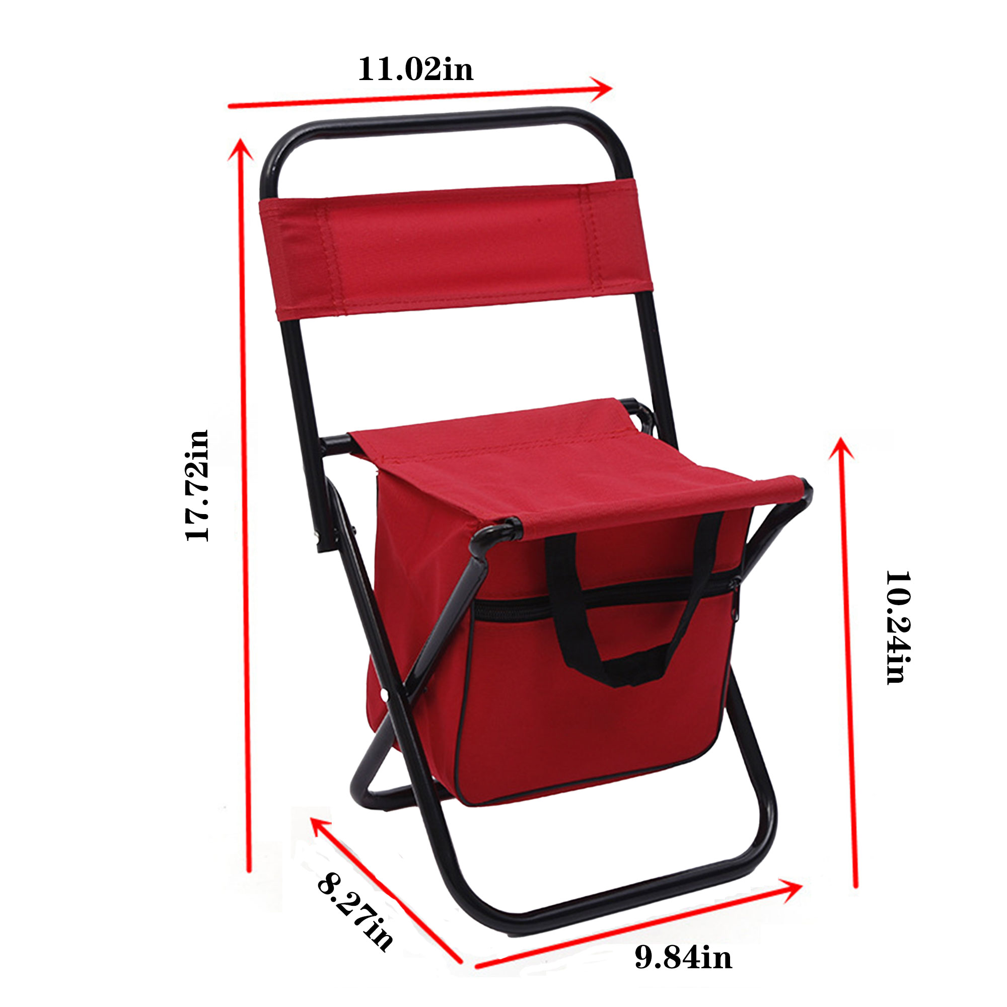 Foldable Camping Chair With Storage 2