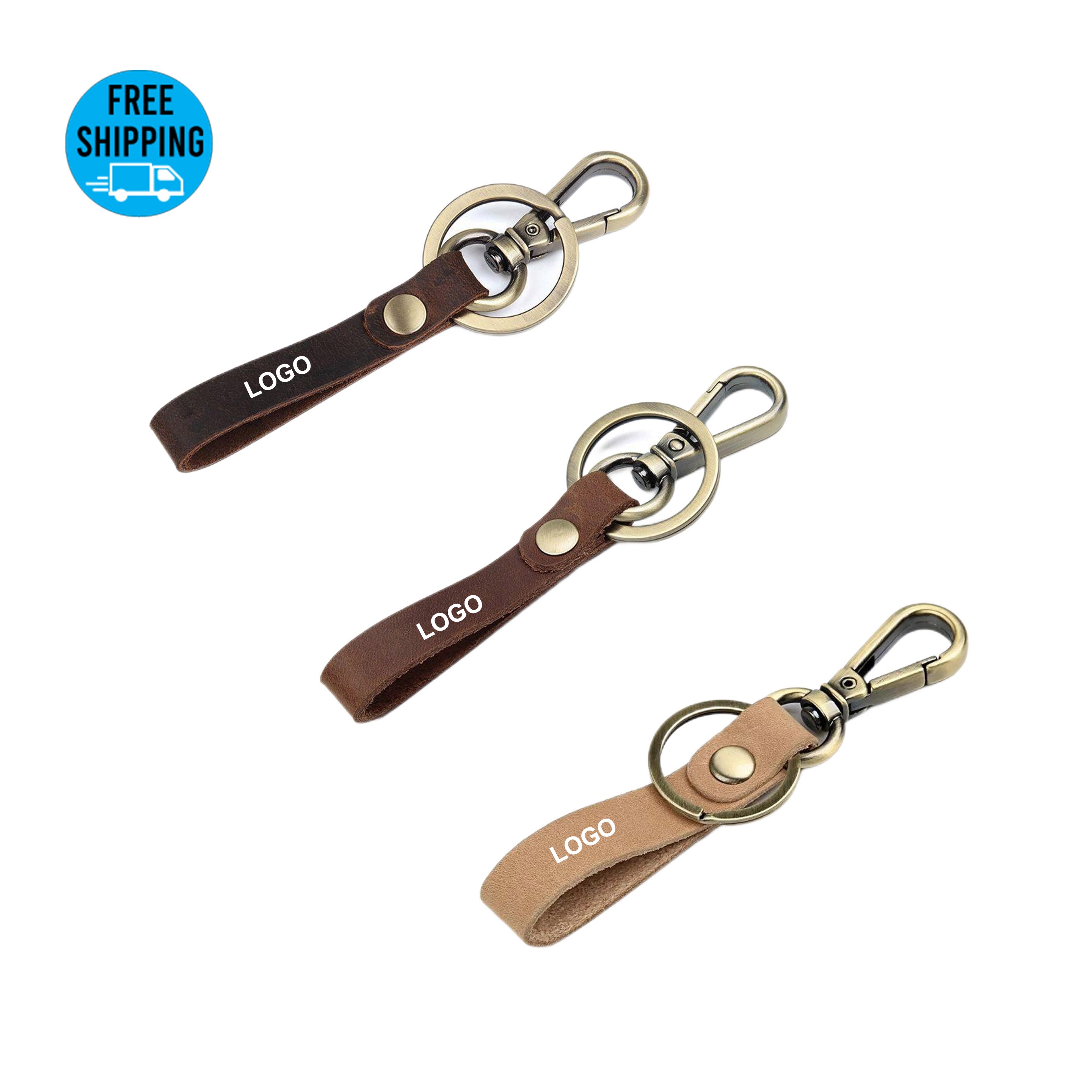 Genuine Leather Car KeyChains 2
