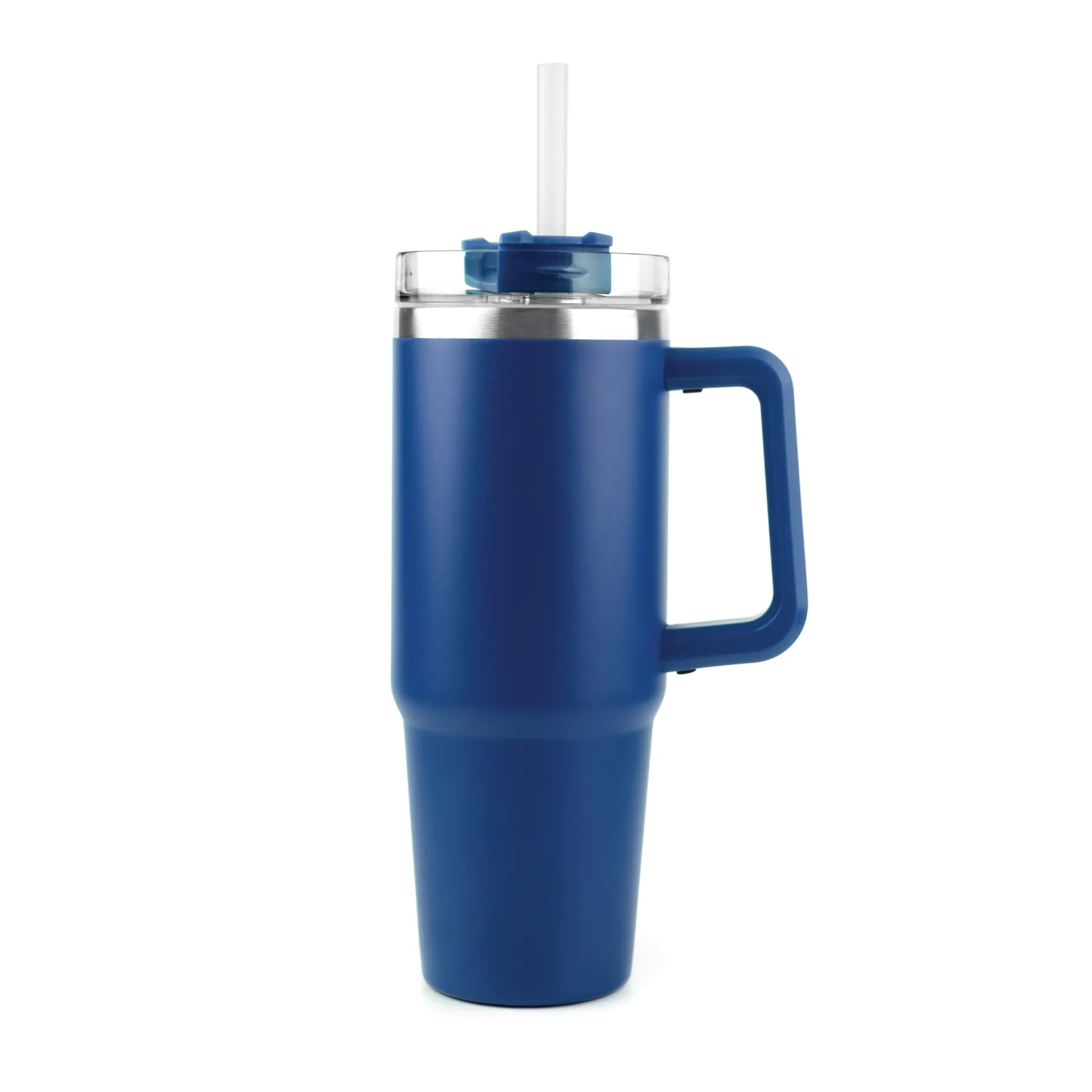 30oz Premium Stainless Travel Mug w/ Straw and Twist Closure 5