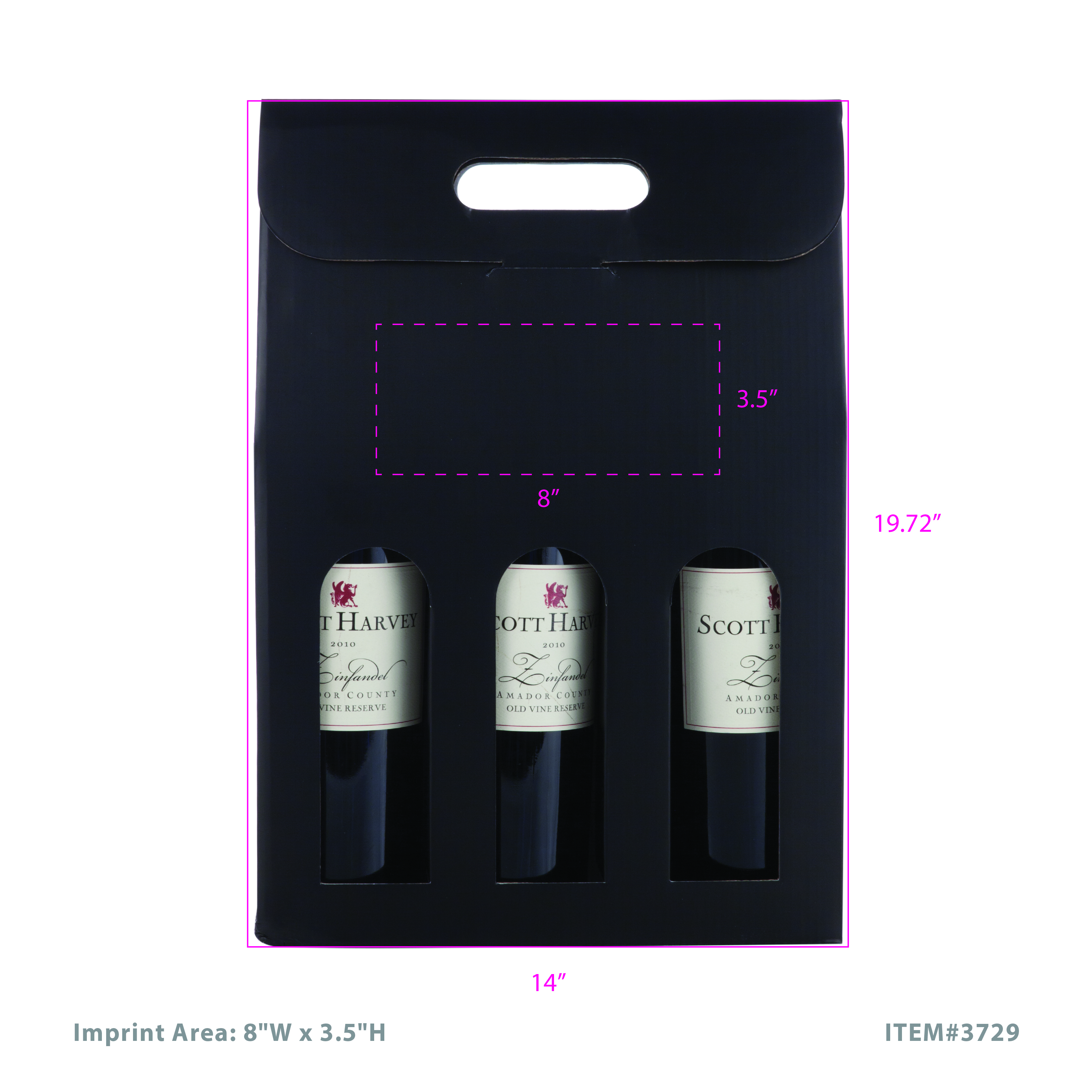 Cakewalk Marketplace: 3-Bottle Wine Carrier Box 2