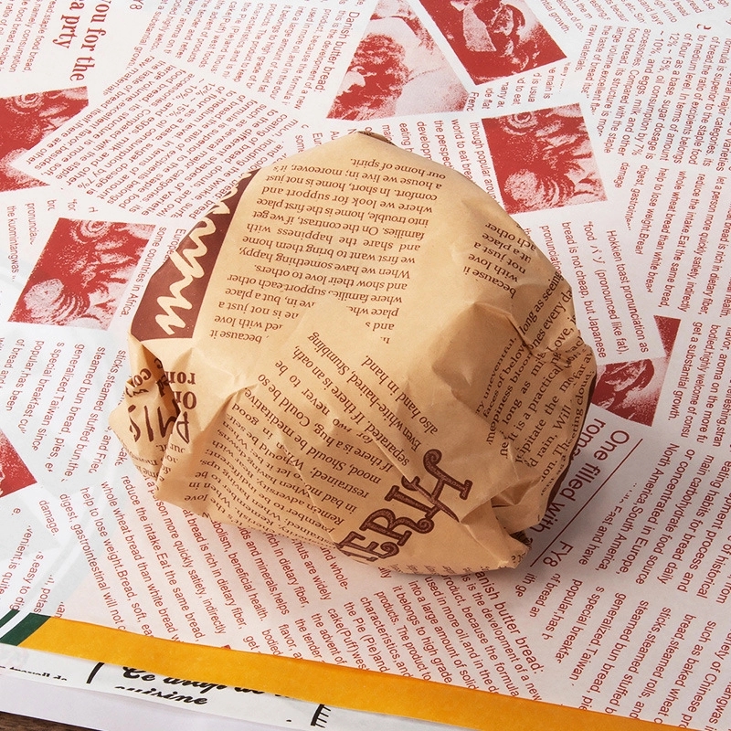 Food Wrapping Paper Sheets For Hamburger 4