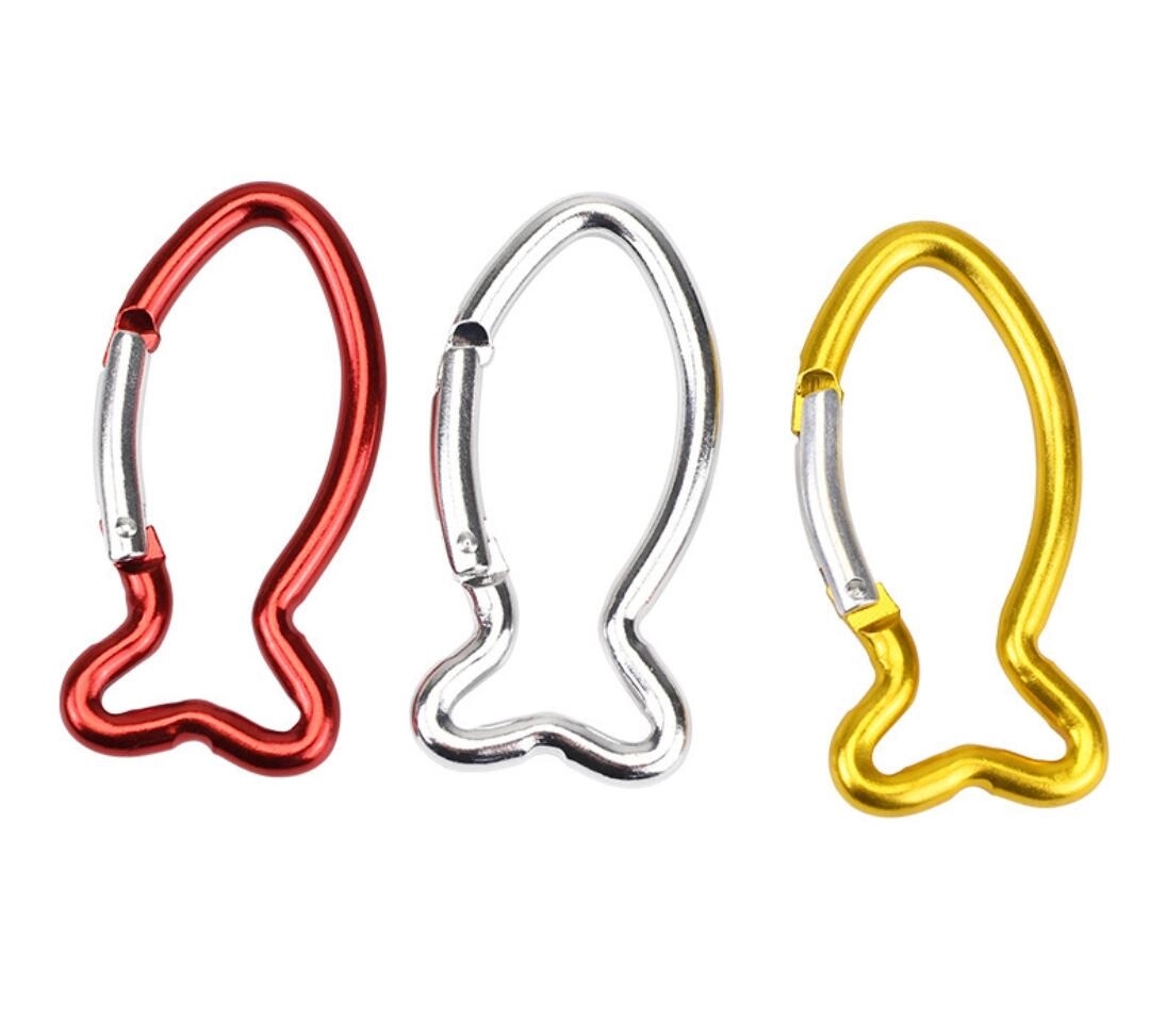 Fish Shape Carabiner Keychain 3