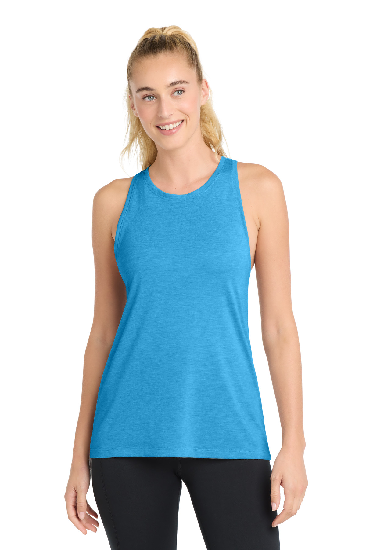 Sport-Tek Women's PosiCharge Tri-Blend Wicking Tank. LST402 24