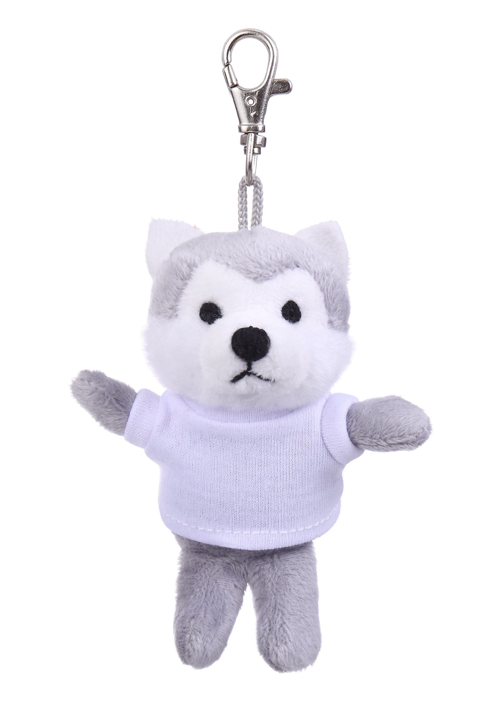 Soft Plush Wolf Keychain with Tee 19