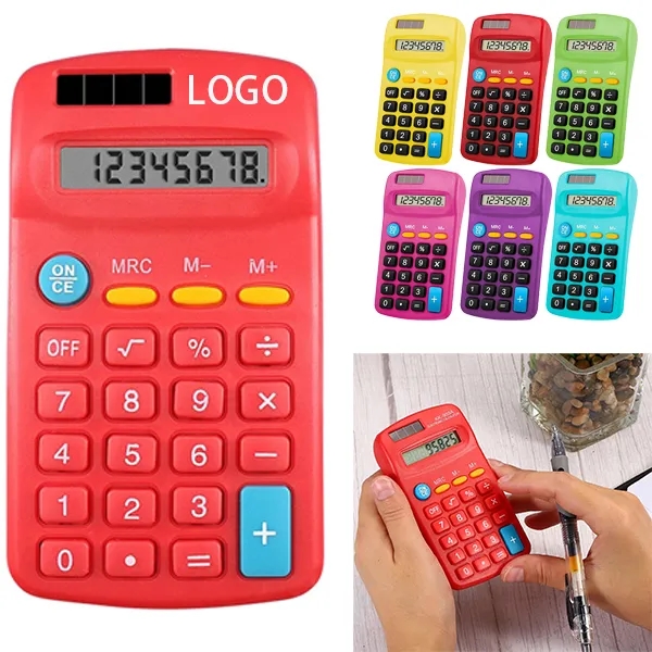 8 Digit Solar Pocket LCD Display Calculator 6