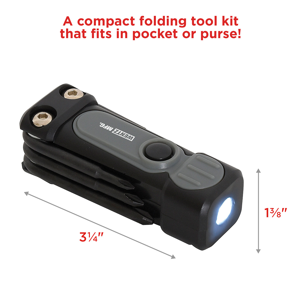 Best Buddy Tools® Bright Idea Utility Light w/ Screwdriver Set 9