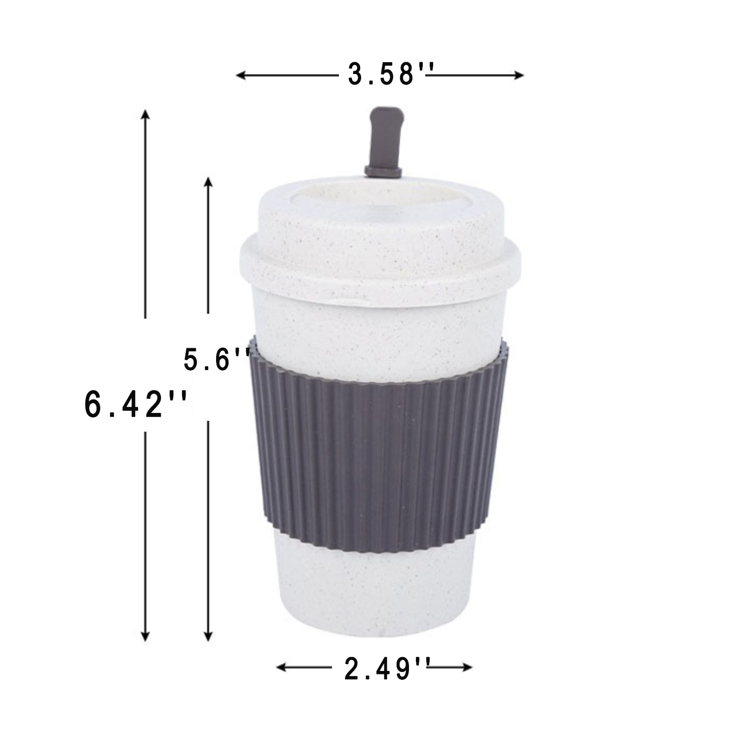 13oz Eco Friendly Portable Wheat Straw Travel Cup 6