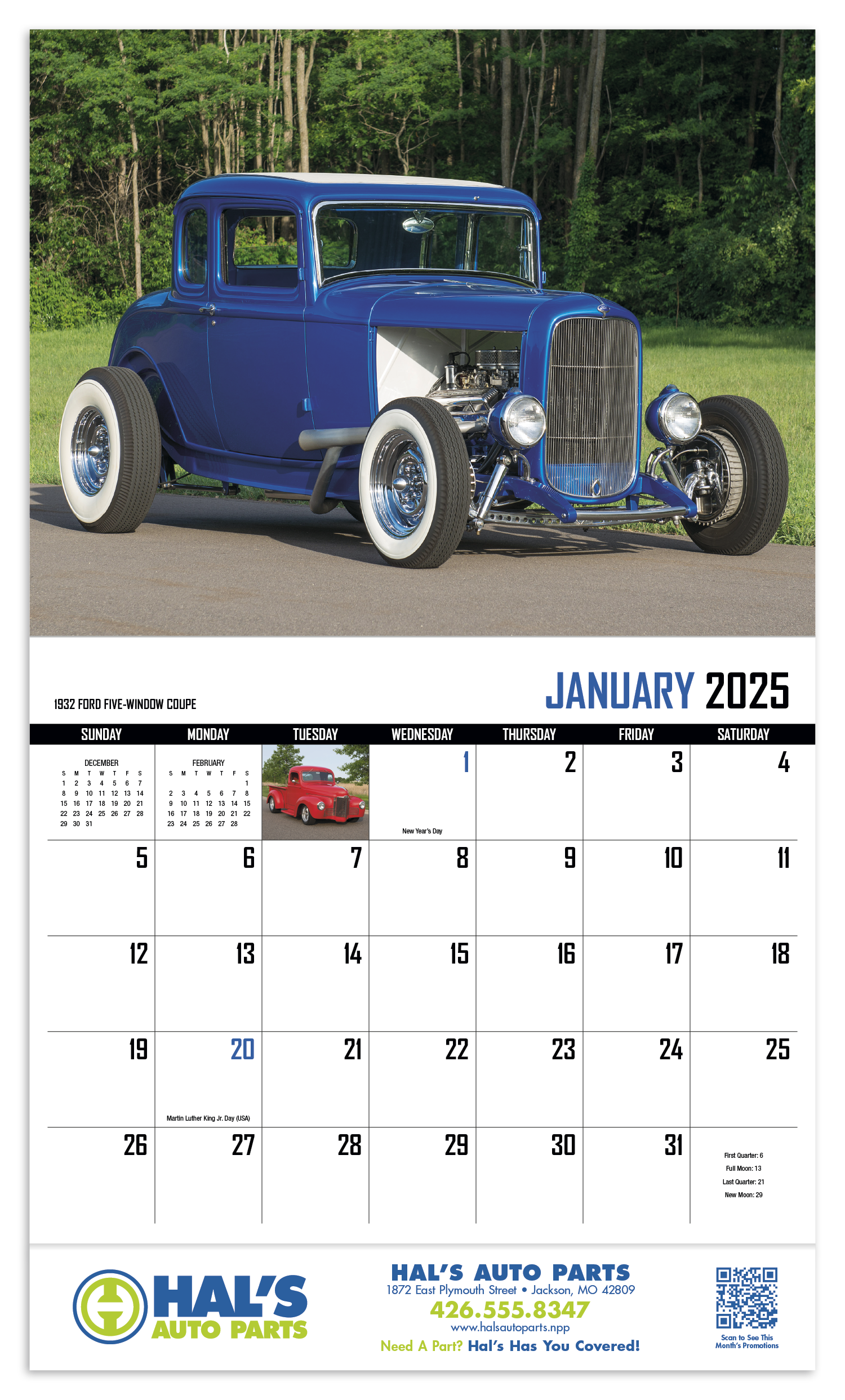 HotLine® Products Street Rod Fever Appointment Calendar - Stapled 38