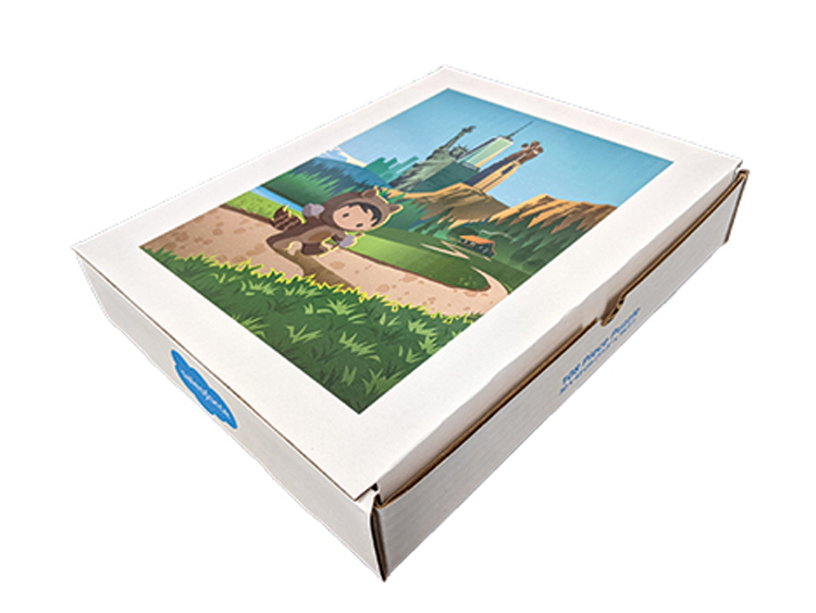 10 1/4" x 8 1/4" 1 7/8" - B-Flute Inside Tuck Box 1