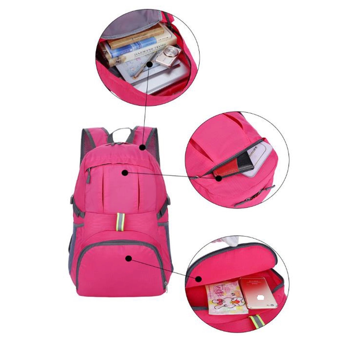 35L Lightweight Daypack Foldable Backpack For Travel 2