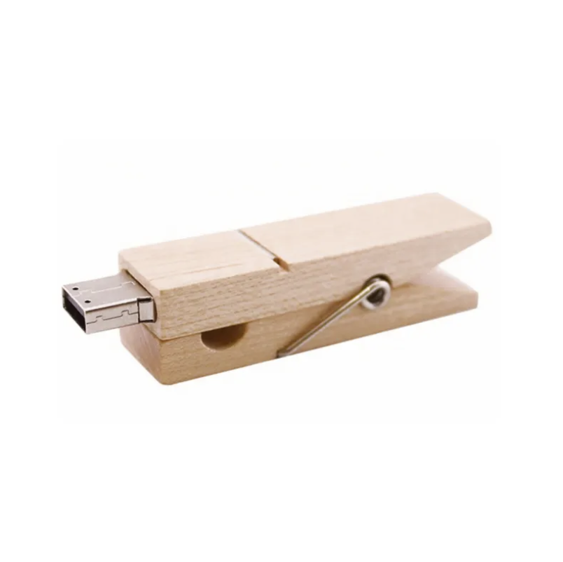 2 GB Clothespin Clip Style USB Flash Drive 2