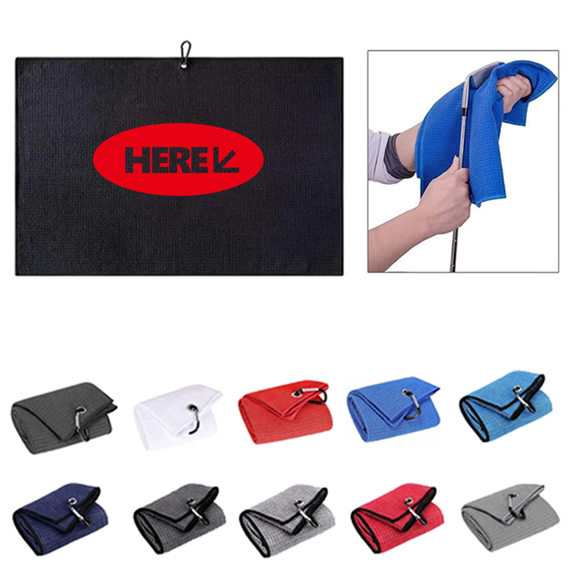 Stylish Golf Waffle Towel 1