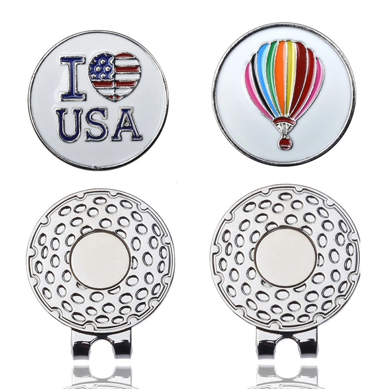 Golf Hat Clip With Full Color Ball Marker 1