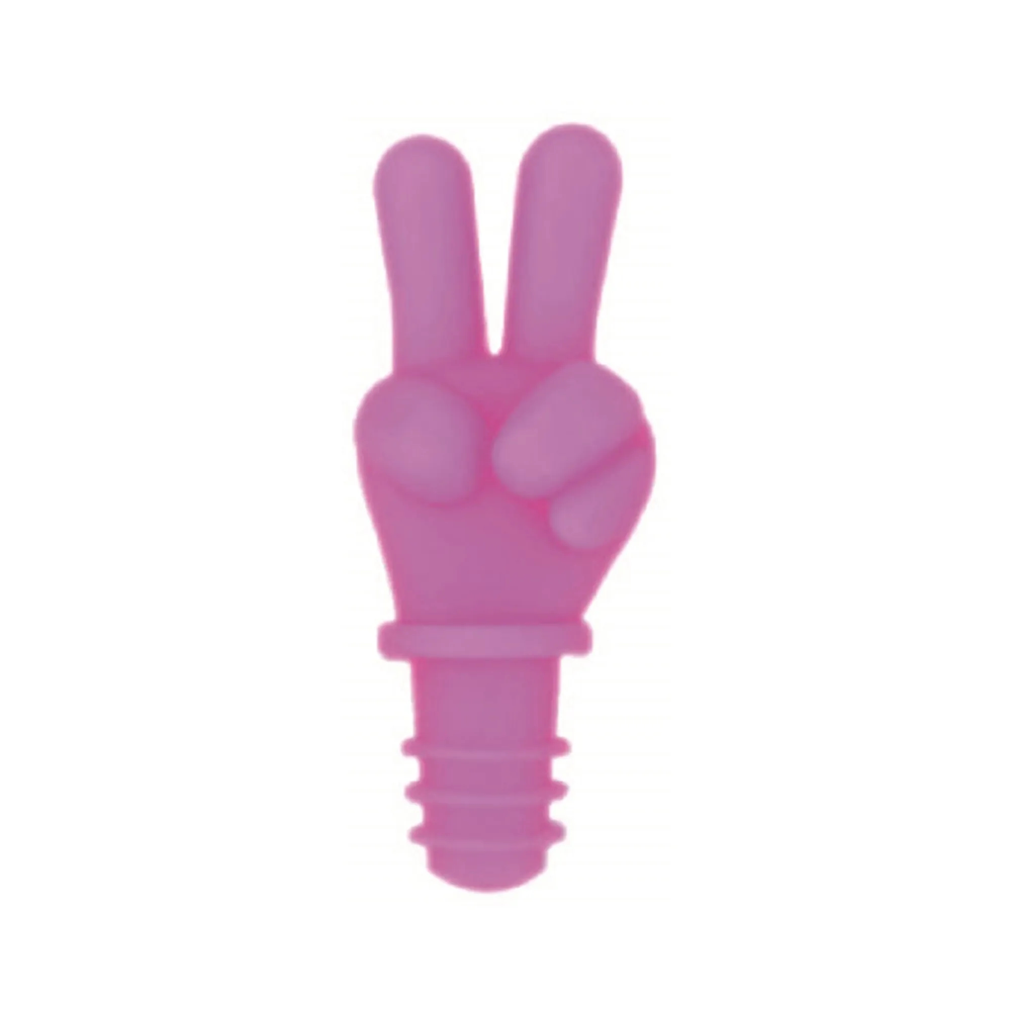 Victory Sign Silicone Wine Stopper 2