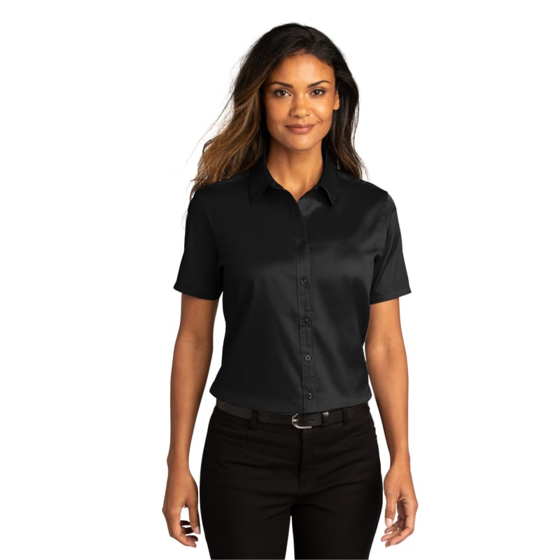 Port Authority Ladies Short Sleeve SuperPro React Twill Shirt. 21