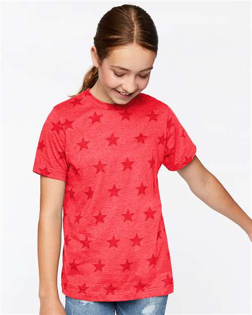 Youth Star Print Tee - 2229 28