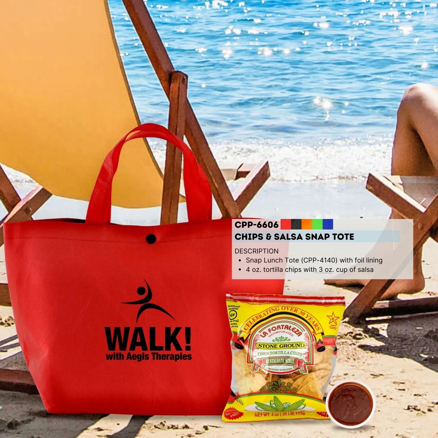 Chips & Salsa Snap Tote 14