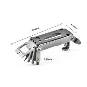 Stainless Steel Foldable Bike Repair Multi-Tool 15