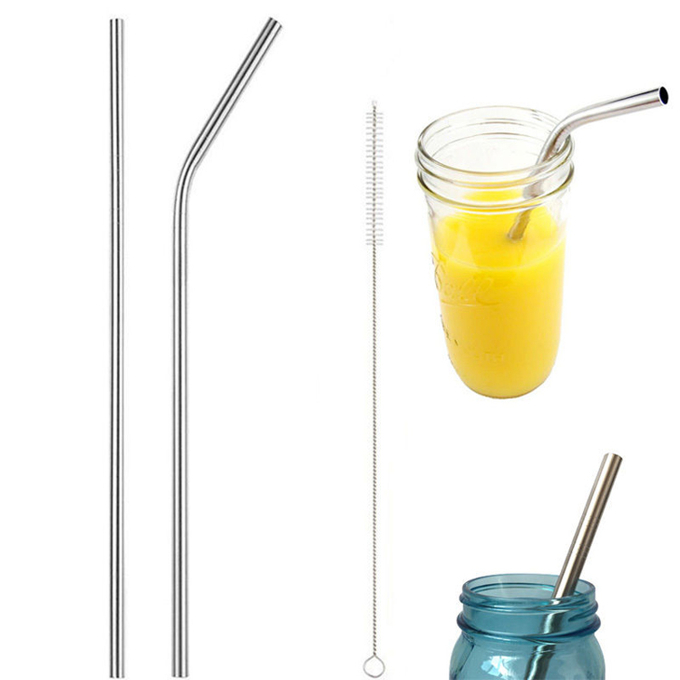 Stainless Straws With Cleaner 2