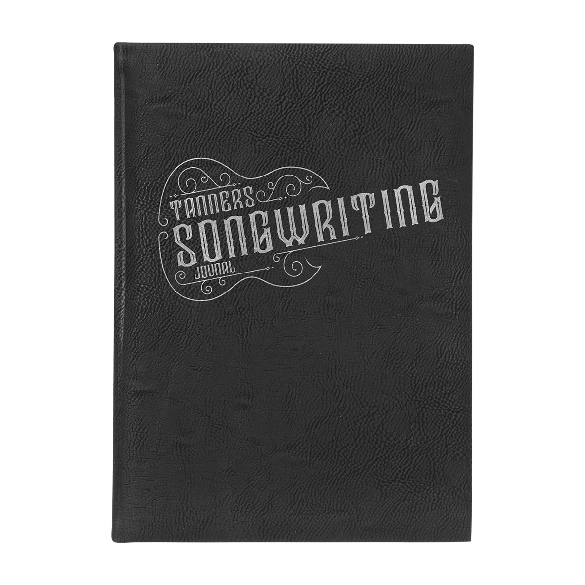 7" x 9" Black/Silver Leatherette Journal