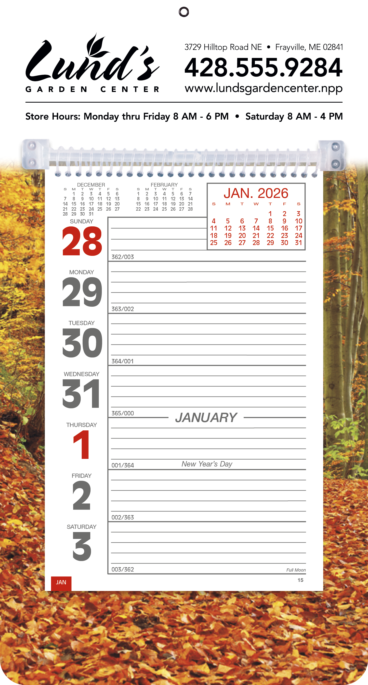 Triumph® Calendars Full-Color Weekly Memo Calendar 9