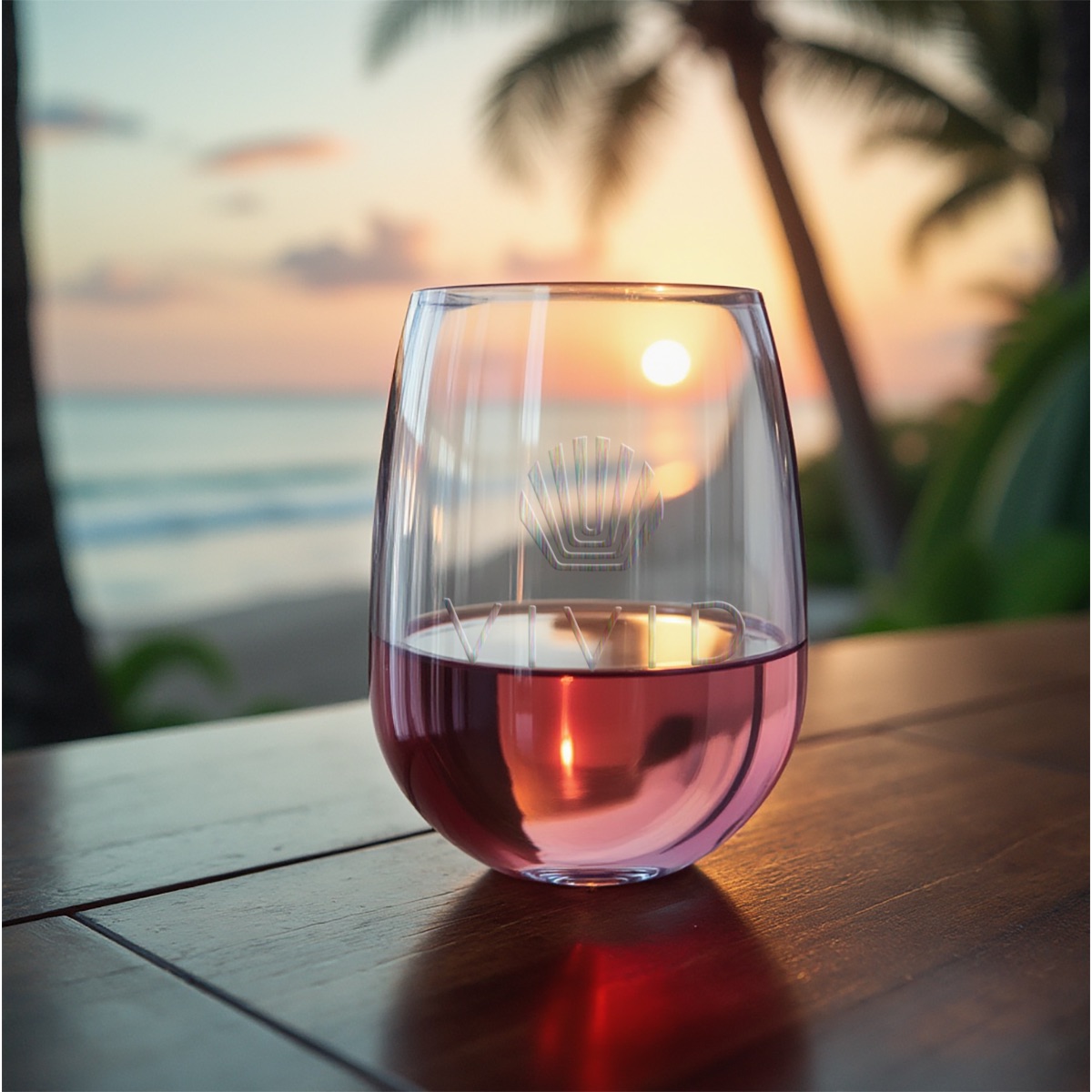 Symglass 12oz Clear Stemless Wine Glass 1