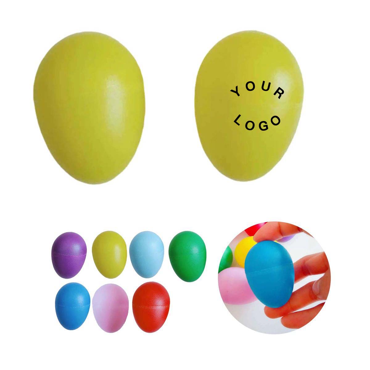 Egg Shaker Instrument Plastic Musical Toy 2