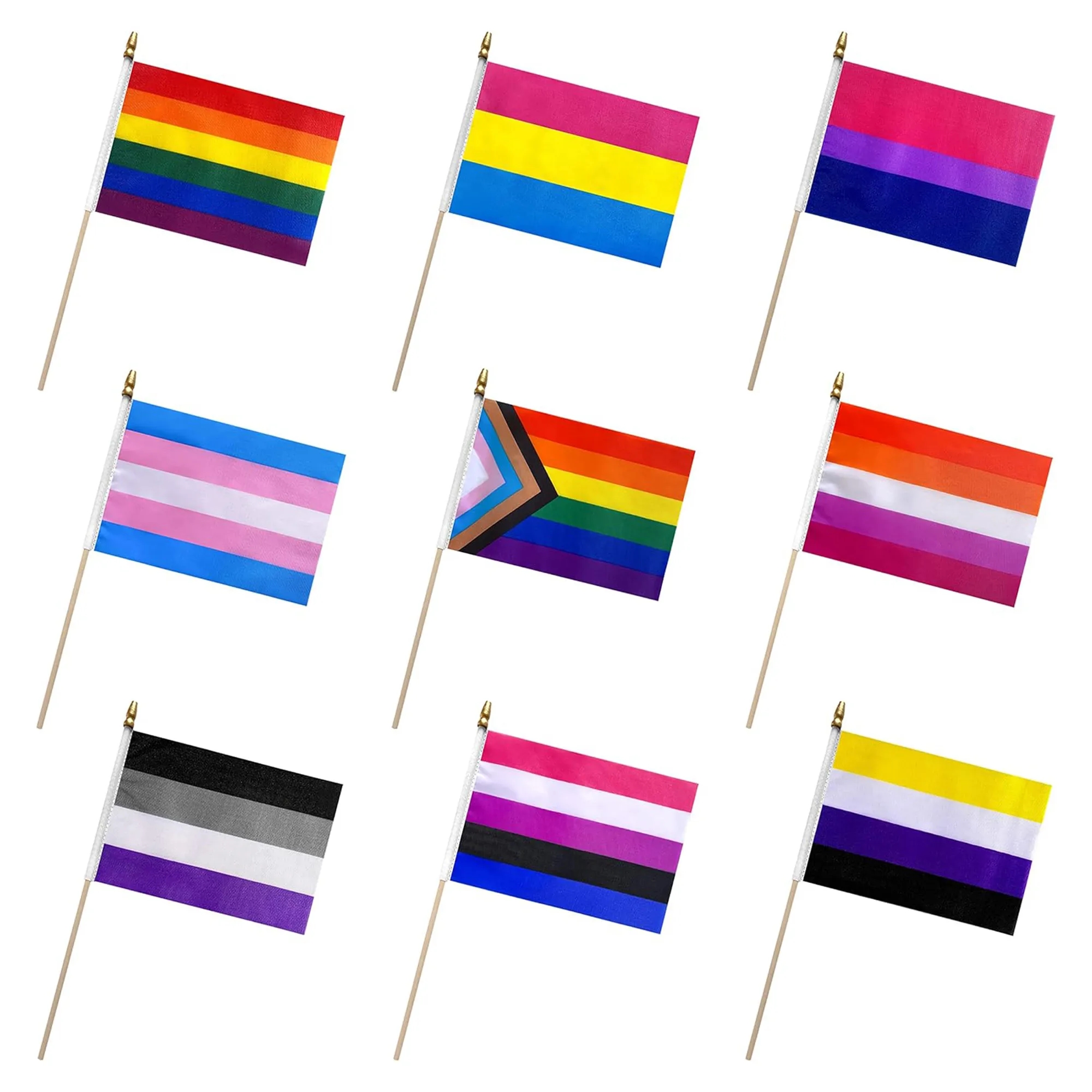 Rainbow Gay Pride Stick Flag MOQ 100 4
