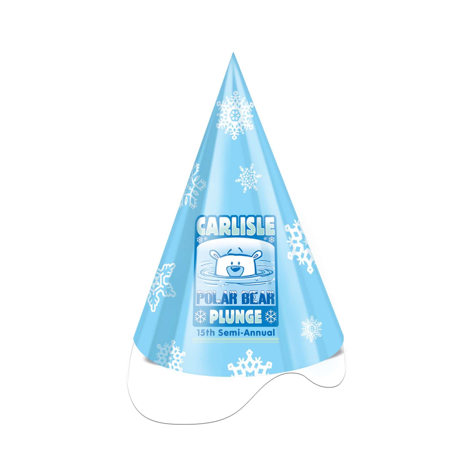 Custom Printed 7" Foil Cone Hat