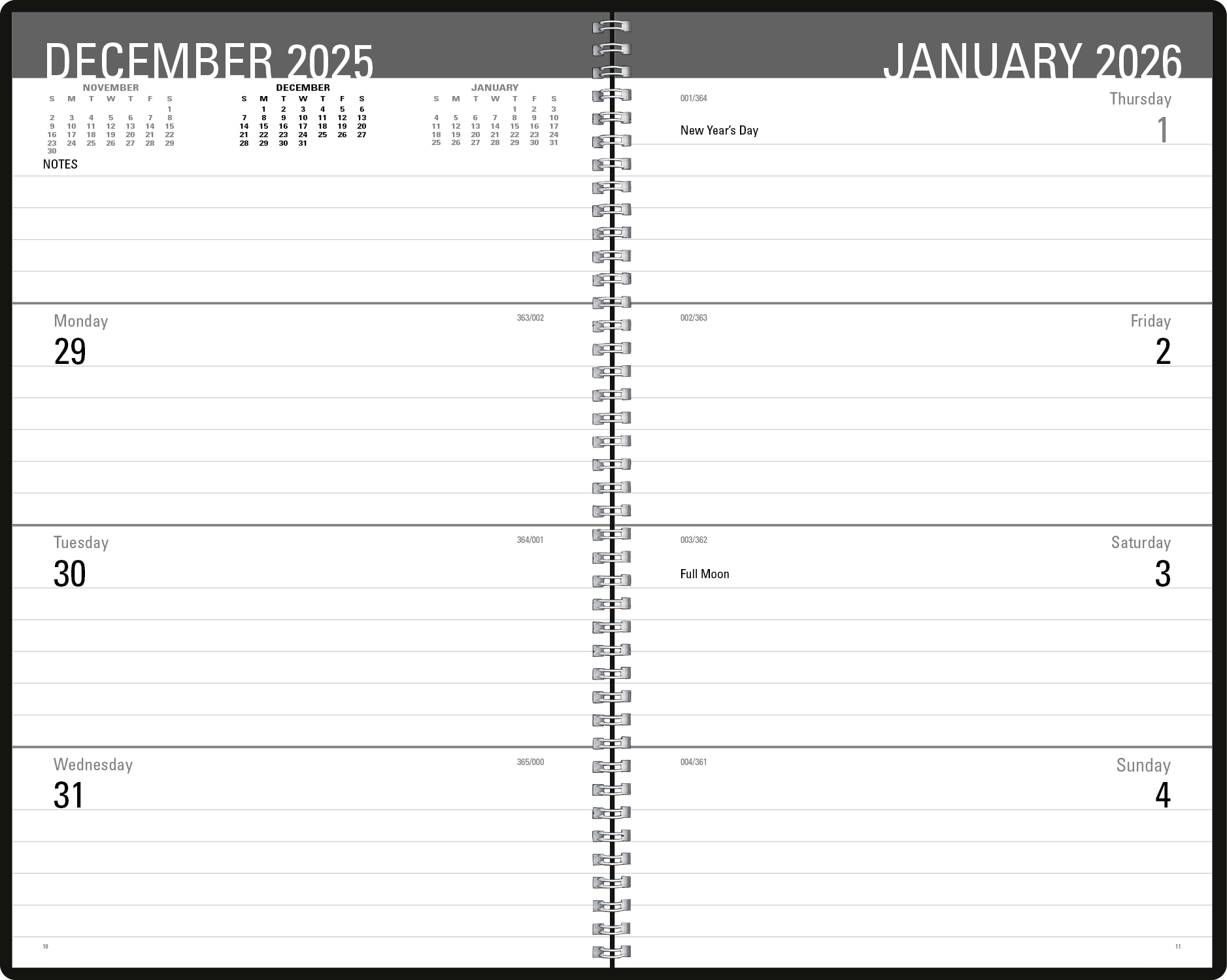 Triumph® Calendars Classic Weekly Desk Planner
