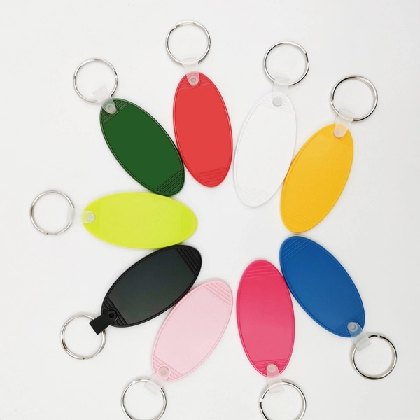 Oval Hotel Motel Room Key Ring 4