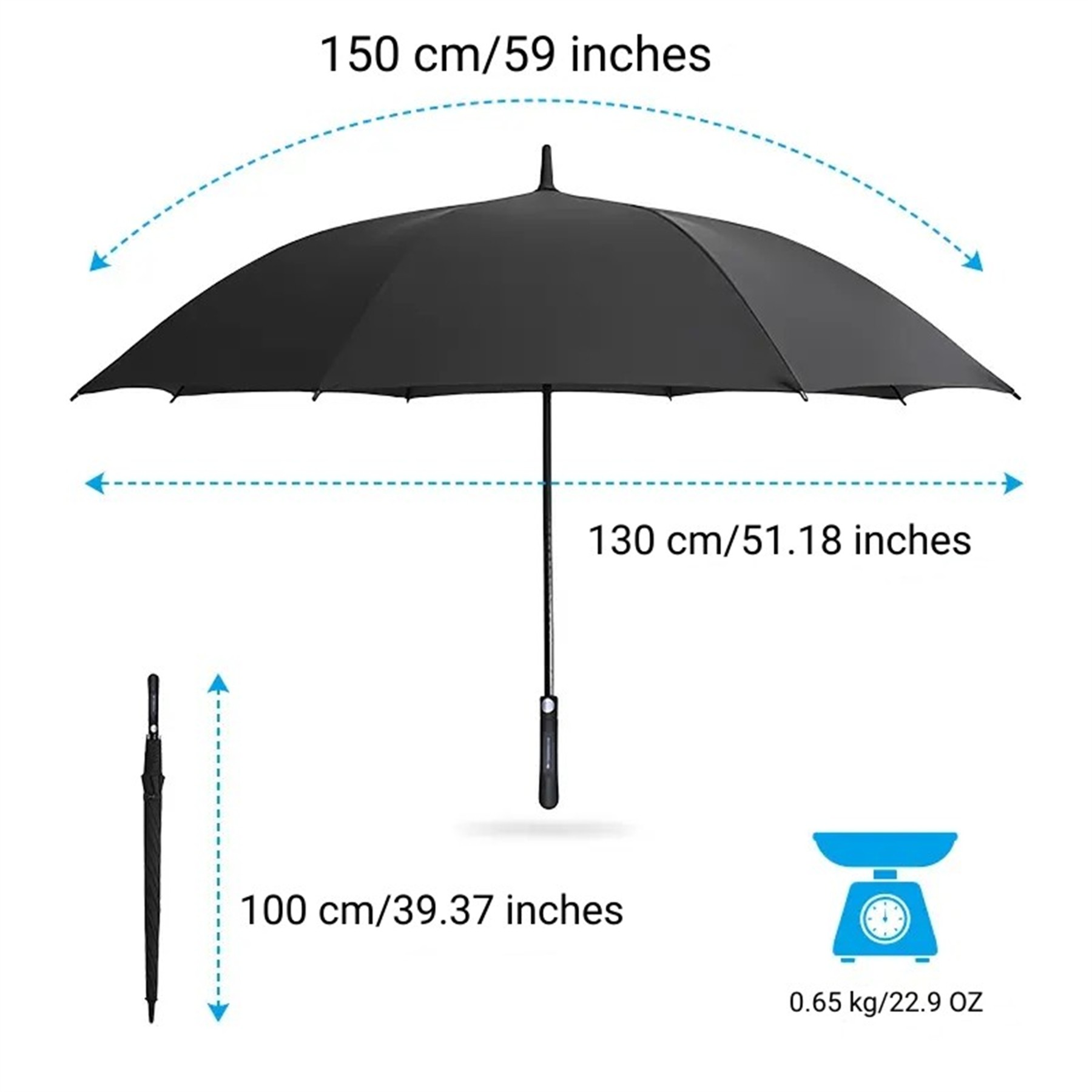 The 59" Arc UV Protection Golf Umbrella 2
