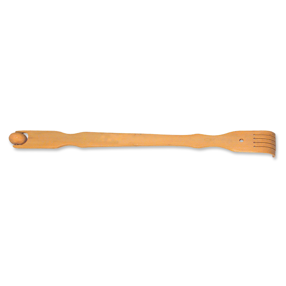 Wood Back Scratcher w/ Massaging Roller 2