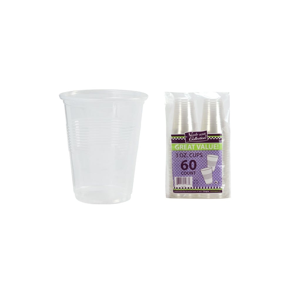 Plastic Soft Cups - Clear 3 oz 60 Pack 2