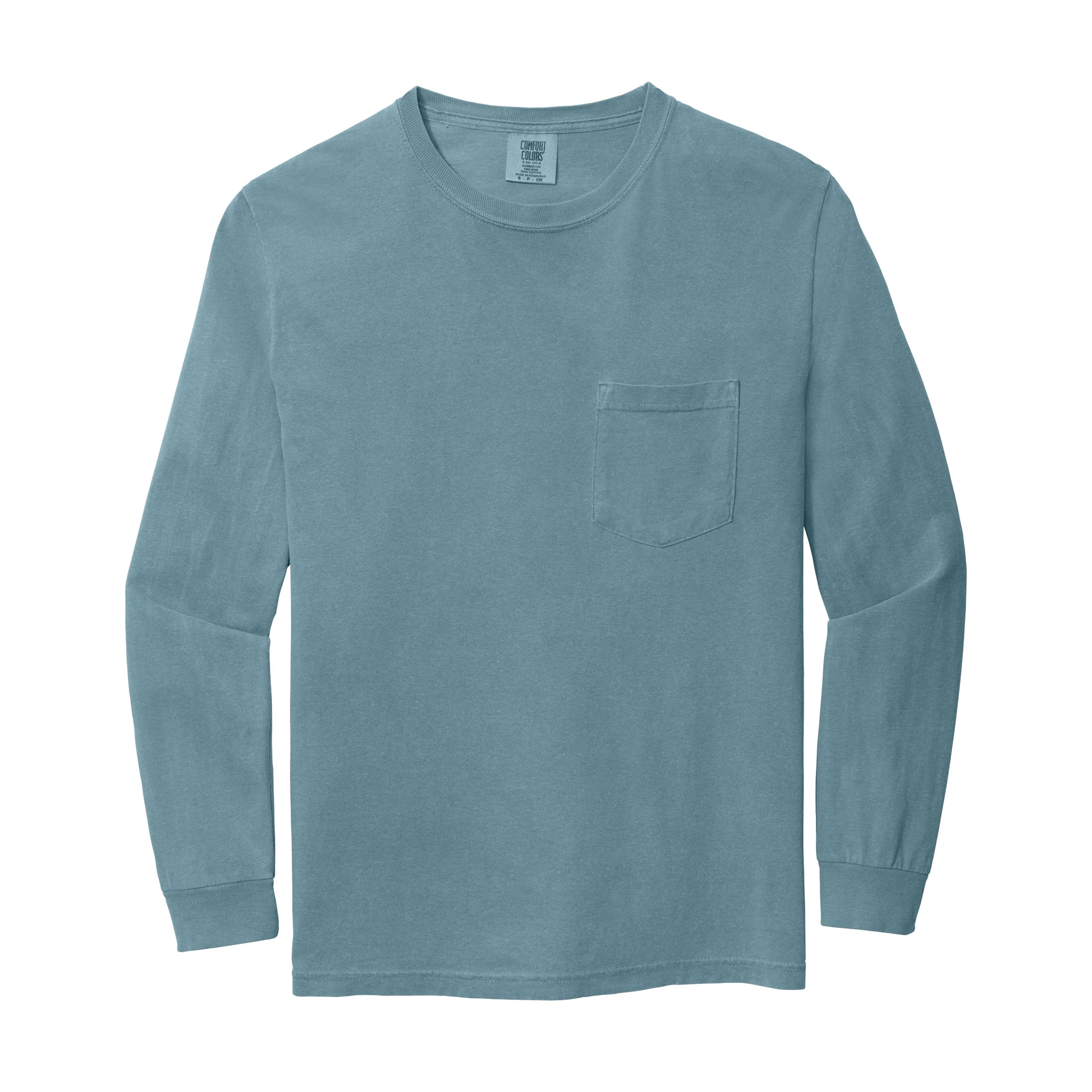 COMFORT COLORS ADULT 6.1 OZ LONG-SLEEVE POCKET T-SHIRT 22