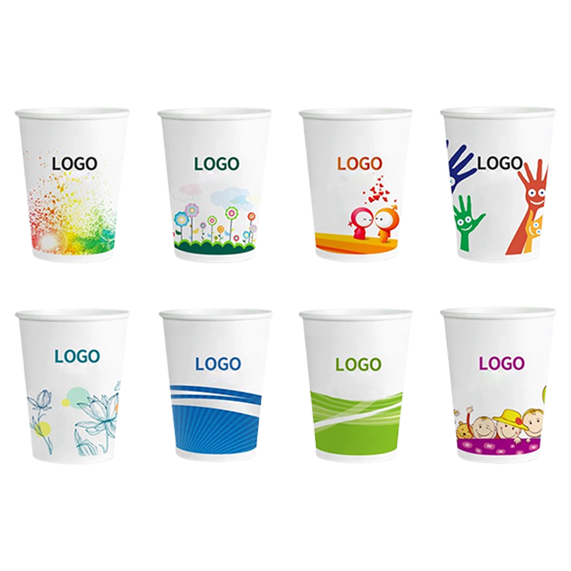 Disposable 9 Oz Paper Cups Coffee Cup MOQ500 2