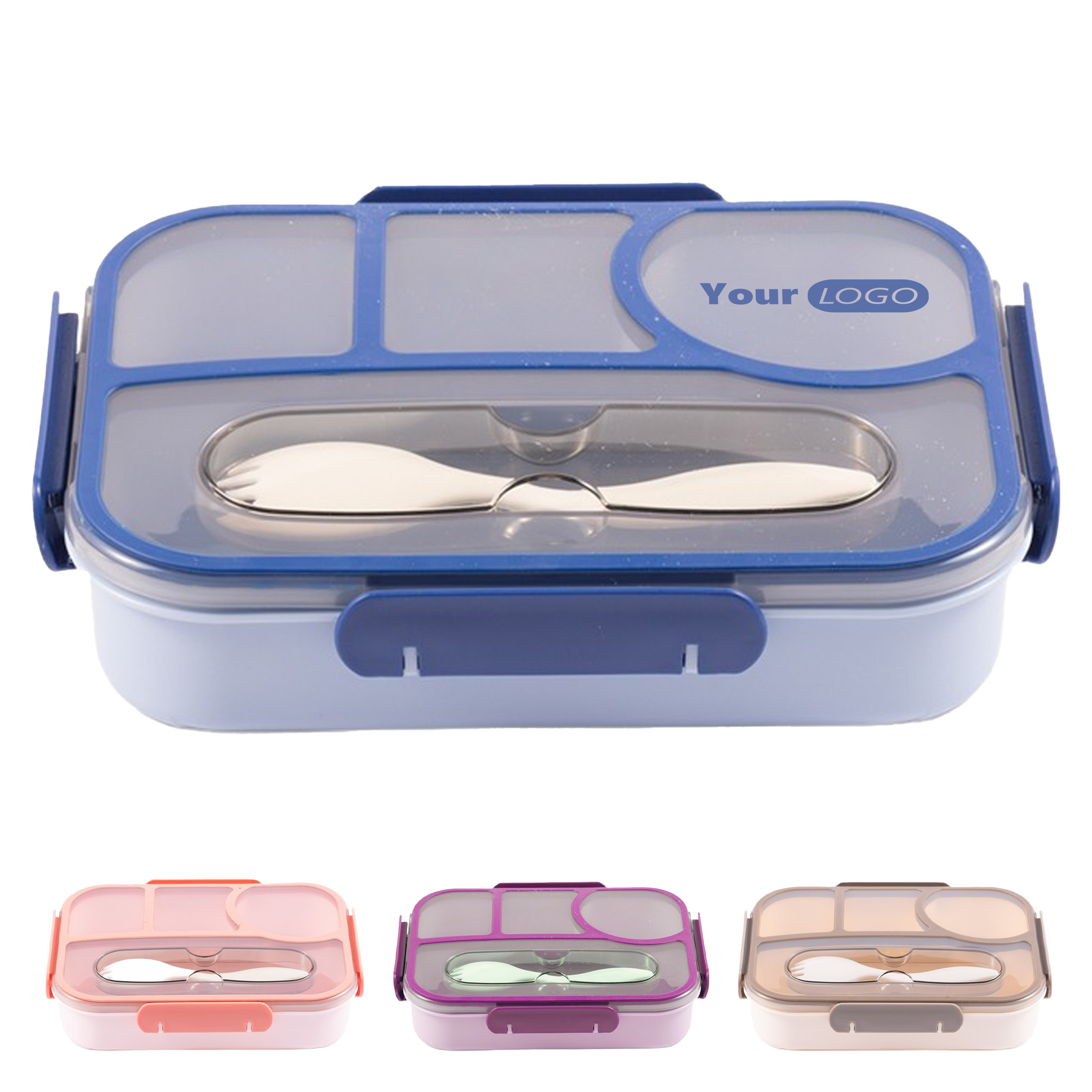 Polypropylene Four Grid Student Lunch Box 1