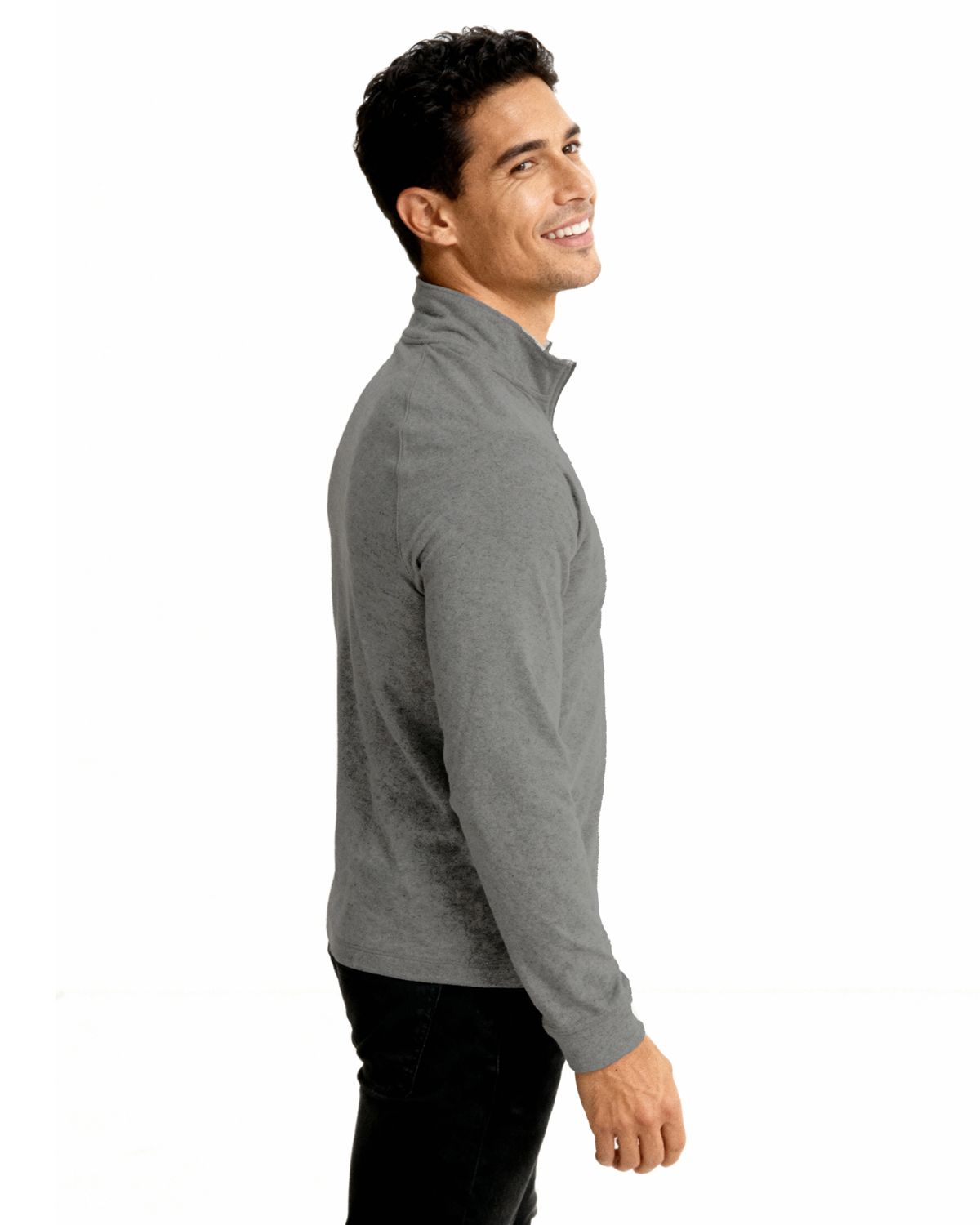 Clique Dash Recycled Mens Quarter Zip Sweatshirt 33