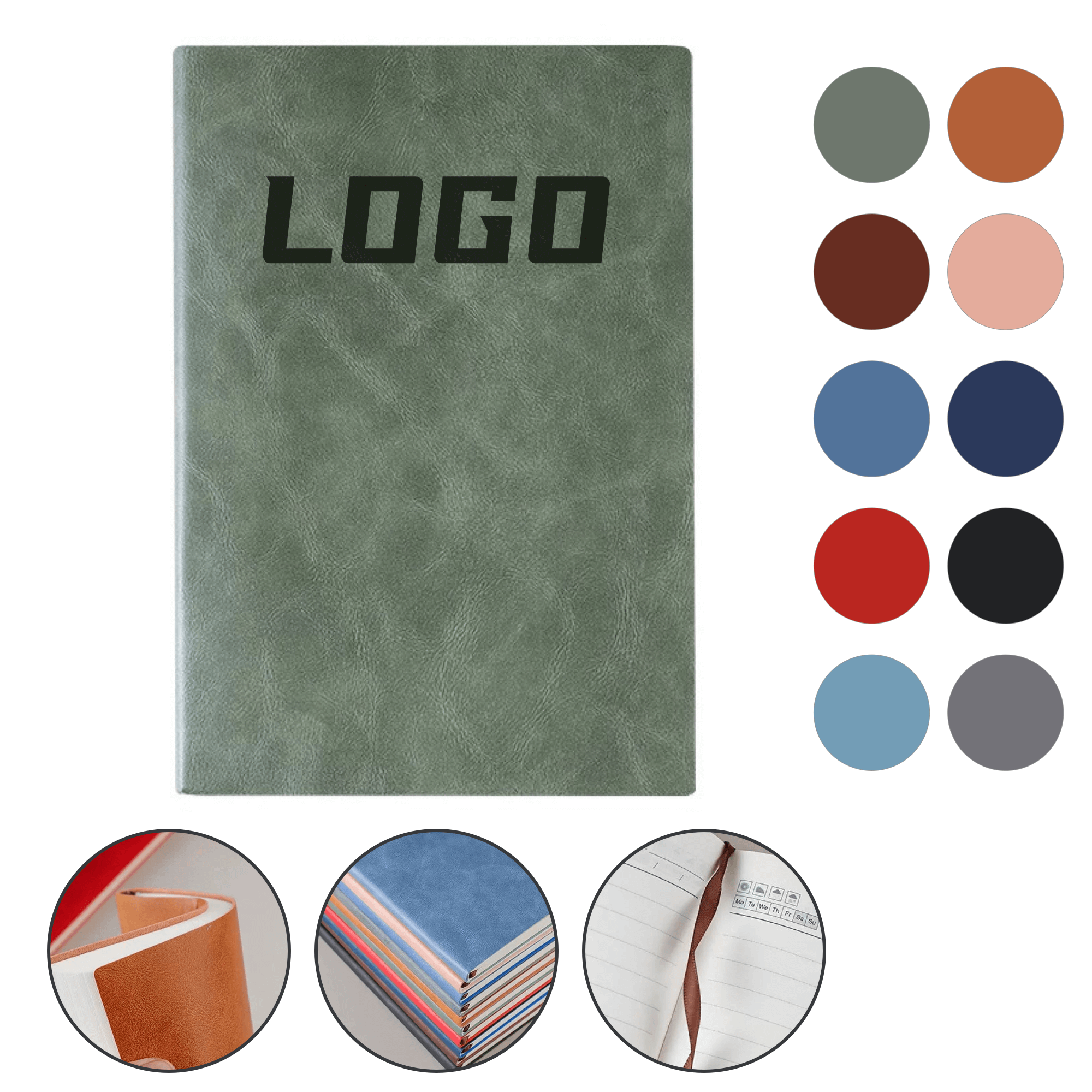 A5 PU Leather Thread-Bound Notebook 2