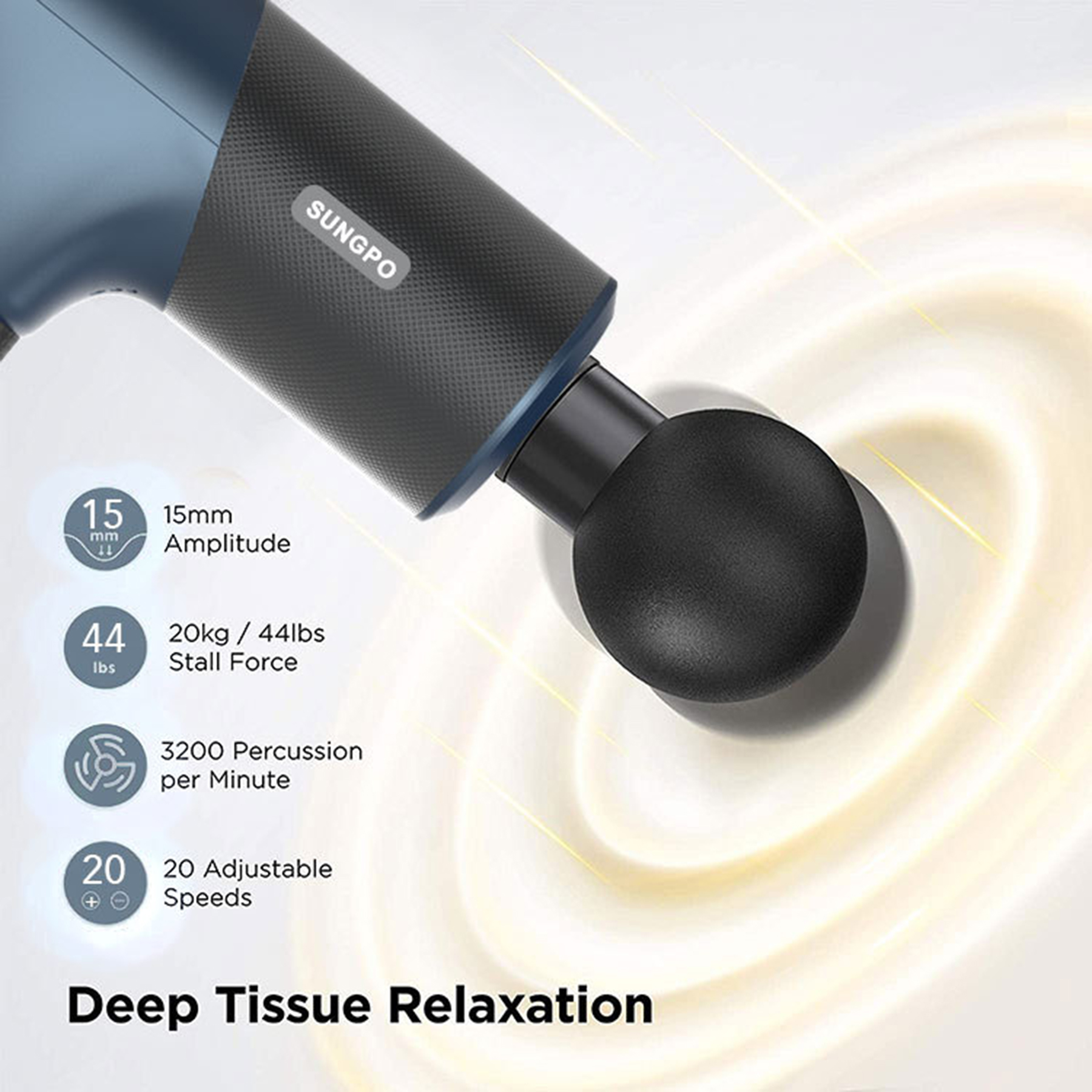 Deep Tissue Percussion Muscle Massage Gun 3