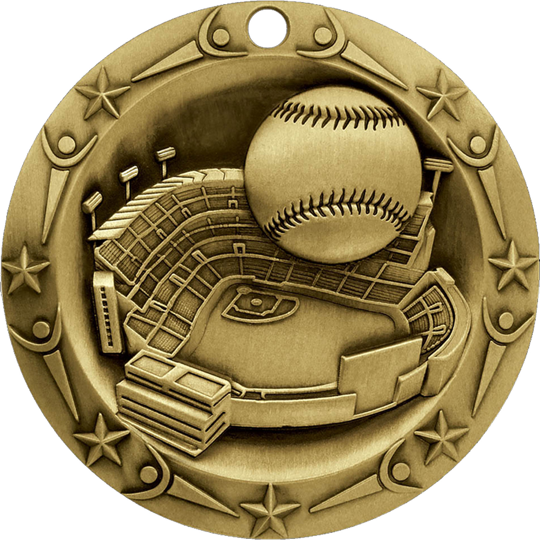 Stock World Class Sports & Academic Medals: Baseball 3