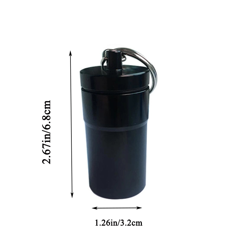Large Waterproof Pill Holder Keychain Container 3