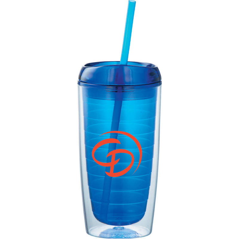 Double Wall Tumbler with Lid and Straw 8