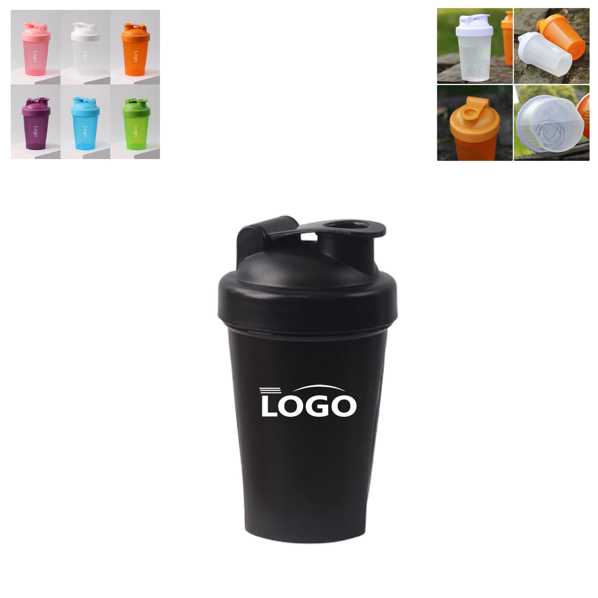 14oz Fitness Sports Protein Shaker Cup With Shaker Ball 2
