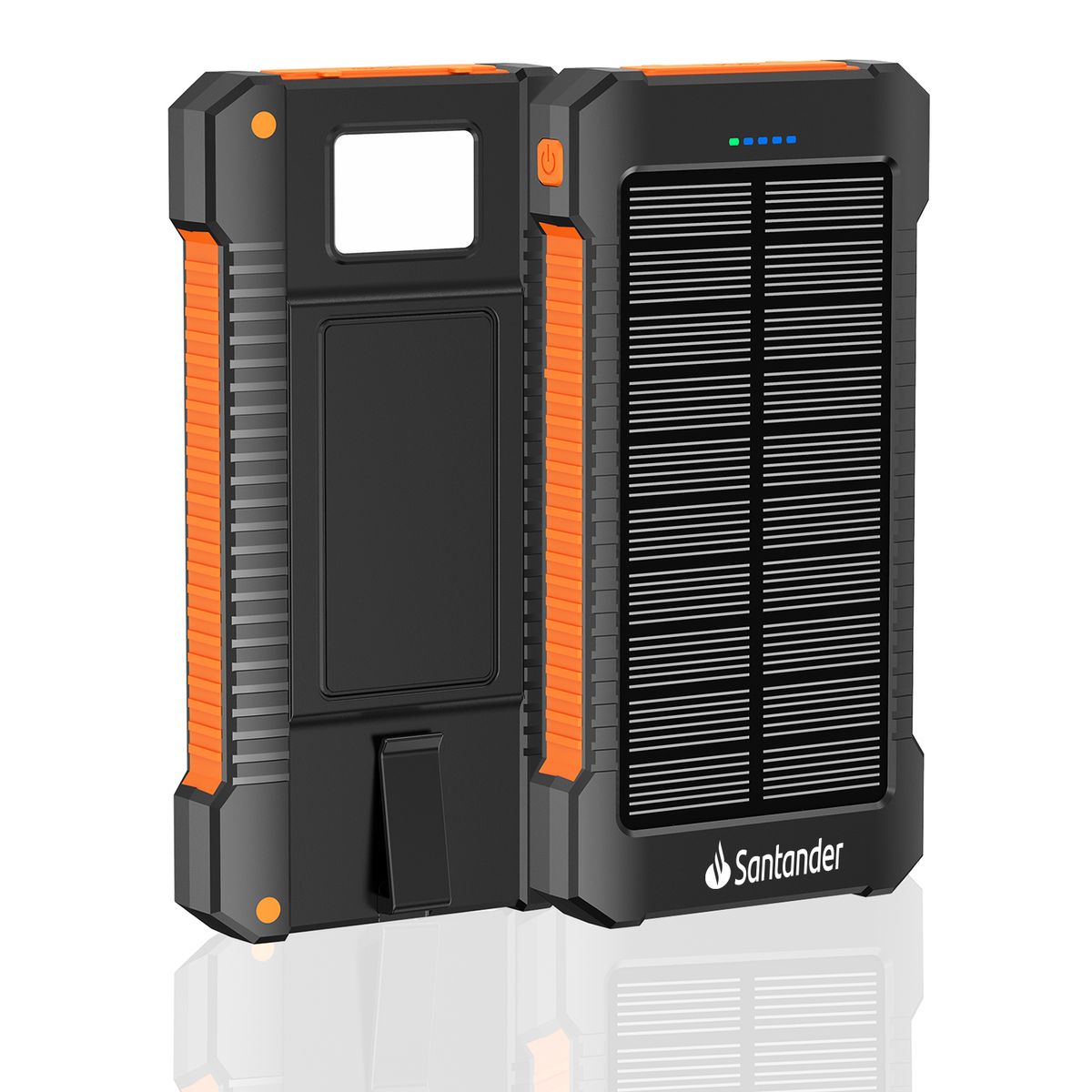 8000mAh Solar Phone Charger /Power Bank with Flash Light 7
